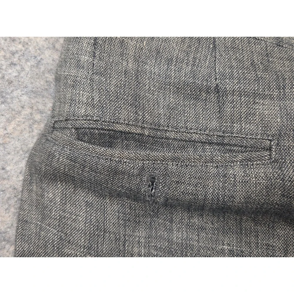 Gianfranco Ferre Mens Gray Pleated Trousers Made in Italy Size 35x26.5 *Read*